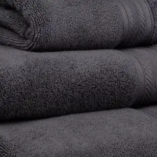 B&M Signature Zero Twist Bath Towel - Charcoal - Image 4