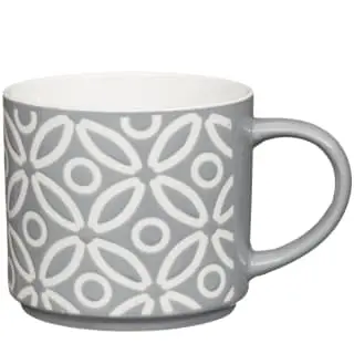 B&M Jumbo Embossed Stacking Mugs 4pk - Image 5