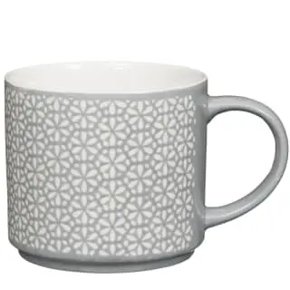B&M Jumbo Embossed Stacking Mugs 4pk - Image 4