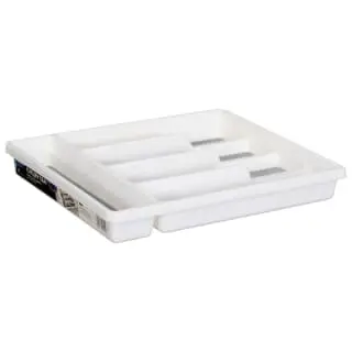 Addis Non-Slip Cutlery Tray - White