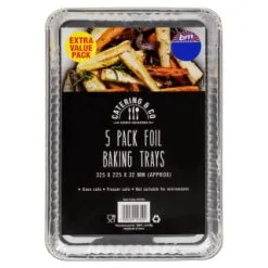B&M Foil Baking Trays 5pk