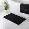 B&M Signature Microfibre Noodle Bath Mat - Black