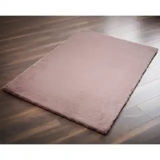 Heritage Collection Luxury Faux Fur Rug 60 X 110cm - Blush