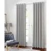 B&M Colorado Hopsack Fully Lined Eyelet Curtains 46 X 72" - Silver