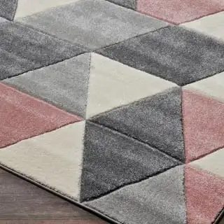 B&M Blush Geo Rug 100 X 150cm - Image 2