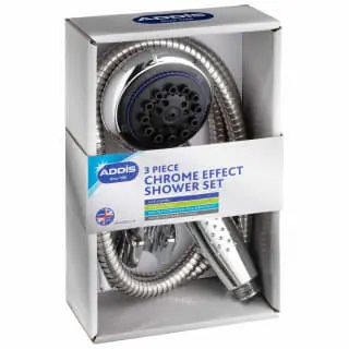Addis 3 Function Chrome Shower Head & Hose