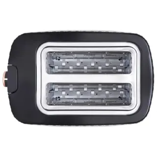 Goodmans Textured 2 Slice Toaster - Black & Rose Gold - Image 2