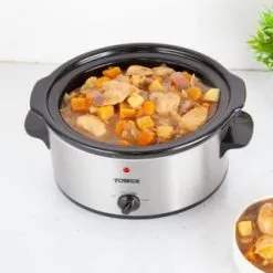 Tower 3.5L Slow Cooker - Stainless Steel
