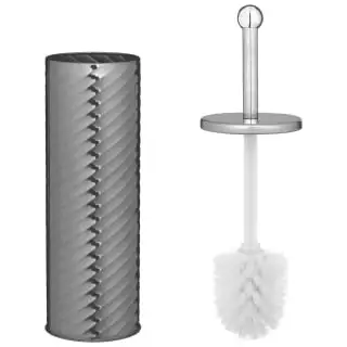 B&M Boutique Toilet Brush & Holder - Chrome - Image 3