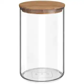 B&M Round Storage Container With Bamboo Lid - Image 2