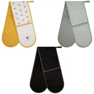 B&M Geo Double Oven Glove - Grey - Image 3