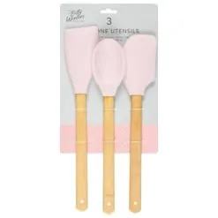 B&M Betty Winters Silicone Utensils 3pk - Pink
