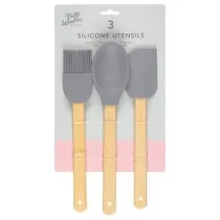 B&M Betty Winters Silicone Utensils 3pk - Grey