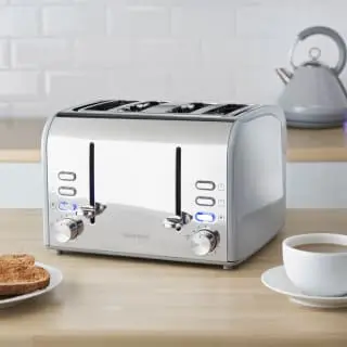 Goodmans 4 Slice Toaster - Grey - Image 2