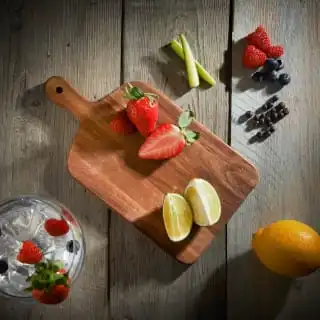 B&M Mini Acacia Wood Serve Boards 2pk - Image 5