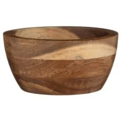 B&M Acacia Wooden Bowl