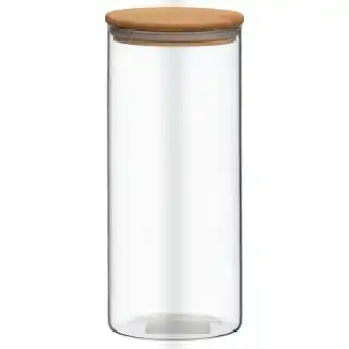 Simply Everyday Glass Cannister With Airtight Bamboo Lid - Large