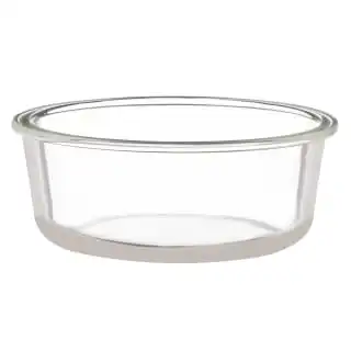 B&M Round Glass Food Container With Bamboo Lid - Image 3