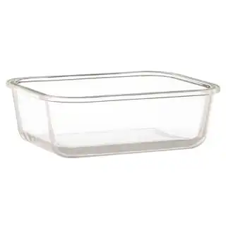 B&M Rectangular Glass Food Containers With Bamboo Lids 2pk - Image 4