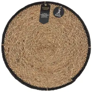 B&M Urban Paradise Woven Placemats 2pk - Natural