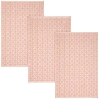 B&M Blush Textured Tea Towels 3pk - Image 2
