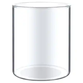 B&M Natural Home Small Glass Jar With Cork Lid - Image 2