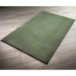B&M Micro Plush Rug 110 X 160cm - Sage