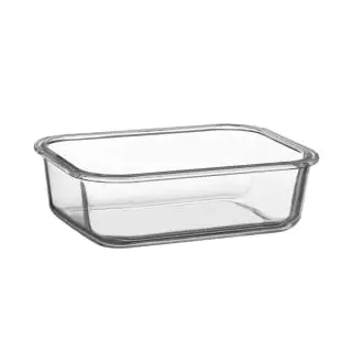 B&M Pink Glass Food Container - Medium - Image 2