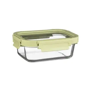 B&M Green Glass Food Container - Small