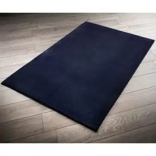 B&M Micro Plush Rug 60 X 110cm - Navy