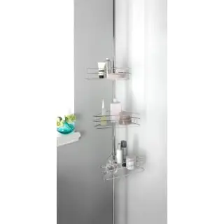 B&M Chrome 3 Level Tension Shower Caddy