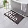 Maine Get Naked Tufted Bath Mat - Black