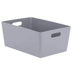 Home Essentials Soho Storage Tub 15 X 35 X 26cm - Grey