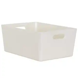 Home Essentials Soho Storage Tub 15 X 35 X 26cm - Cream