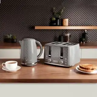 Goodmans Textured 4 Slice Toaster - Grey - Image 4
