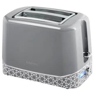 Goodmans Grey Geo 2 Slice Toaster