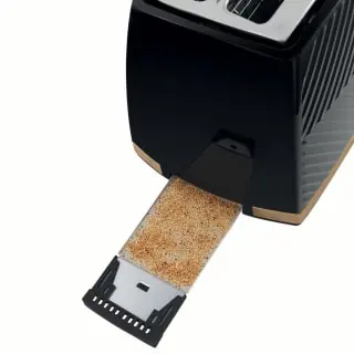 Russell Hobbs Groove Toaster - Black & Gold - Image 3