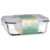 B&M Large Eco Glass Clip Lock Food Container