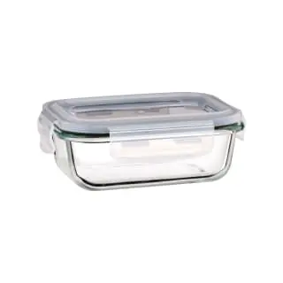 B&M Small Eco Glass Clip Lock Food Container - Image 2