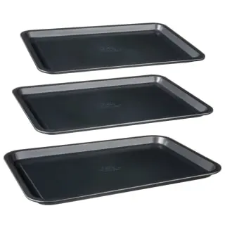 Betty Crocker Non-Stick Baking Tray Set 3pc - Image 3