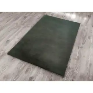 B&M Aspen Faux Fur Rug 100 X 150cm - Dark Khaki