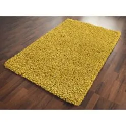 B&M Chunky Knit Rug 100 X 150cm - Ochre