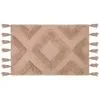 B&M Diamond Flatweave Bath Mat - Mink