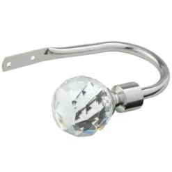 B&M Shiny Nickle Gem Curtain Hold Backs 2pk