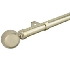 B&M Shiny Gold Orb Curtain Pole 70 - 120cm