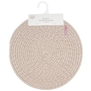 B&M Cotton Woven Placemats 2pk