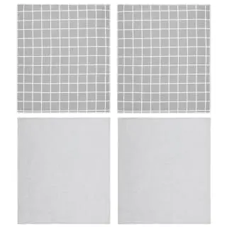 Simply Everyday Microfibre Tea Towels 4pk - Check - Image 3