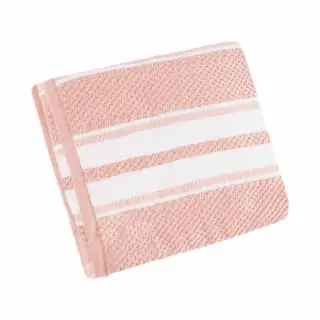 B&M Newbury Stripe Bath Towel - Blush