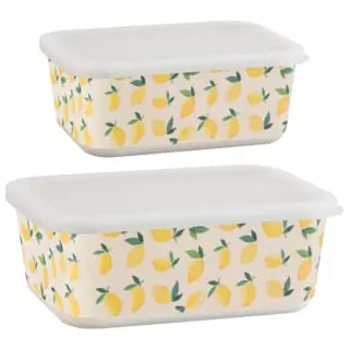 B&M Rectangular Tubs 2pk - Lemons - Image 7