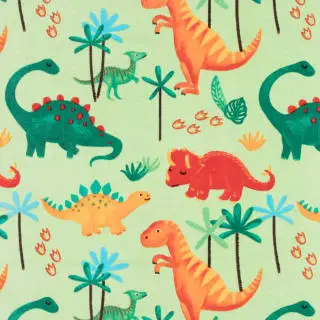 B&M Children's Beach Towel - Green Dinosaur - Image 3